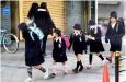 日本小孩冬天真的不穿褲子?。。? width=